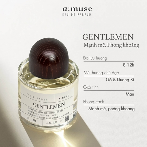 Nước Hoa Amuse Eau De Parfum The Genltemen 60ml