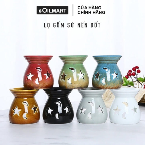 Lọ Gốm Sứ Bát Tràng Đốt Tinh Dầu Nến Tealight