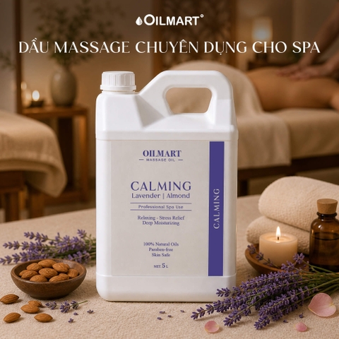 Dầu Massage Body Chuyên Dụng Cho Spa Oilmart - Calming (Lavender | Almond)
