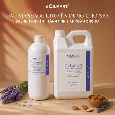 Dầu Massage Body Chuyên Dụng Cho Spa Oilmart - Calming (Lavender | Almond)