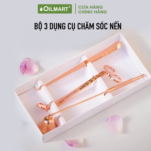 Bộ 3 Dung Cụ Cắt Tim Nến Oilmart Candle Care Set 3