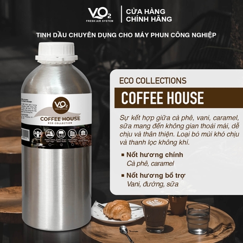 Tinh Dầu Cho Máy Phun Công Nghiệp VO2 Eco Collection - Coffee House