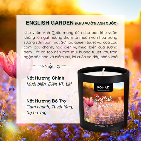 Nến Thơm Nomad Signature Scented Candle - English Garden