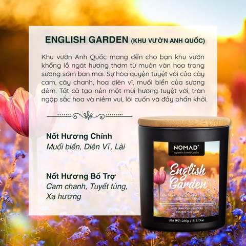 Nến Thơm Nomad Signature Scented Candle - English Garden