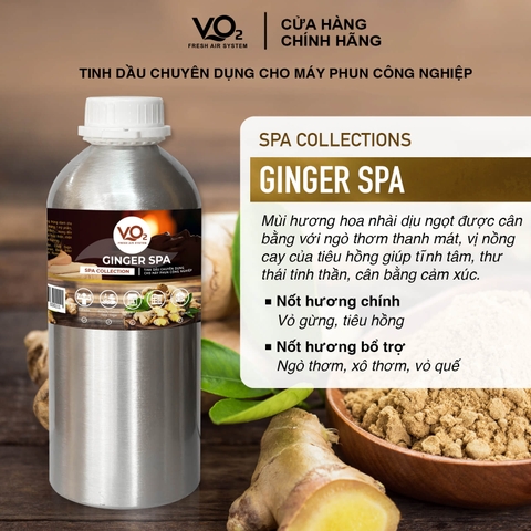 Tinh Dầu Cho Máy Phun Công Nghiệp VO2 Spa Collection - Ginger Spa