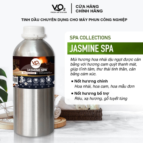 Tinh Dầu Cho Máy Phun Công Nghiệp VO2 Spa Collection - Jasmine Spa