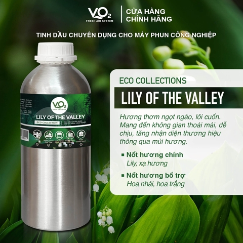 Tinh Dầu Cho Máy Phun Công Nghiệp VO2 Eco Collection - Lily Of The Valley