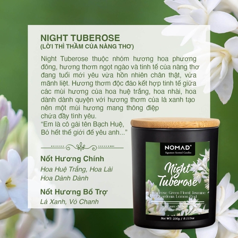 Nến Thơm Nomad Signature Scented Candle - Night Tuberose