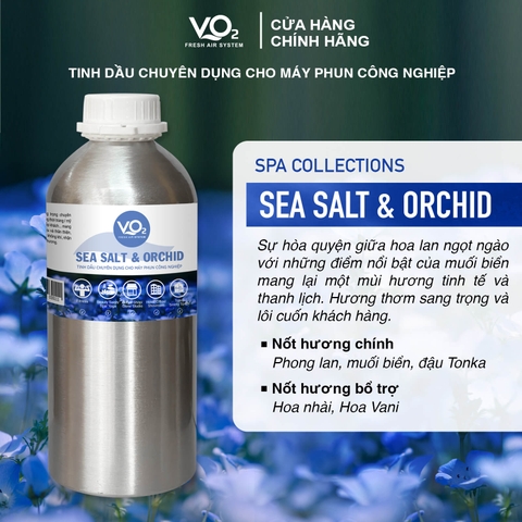 Tinh Dầu Cho Máy Phun Công Nghiệp VO2 Spa Collection - Sea Salt & Orchid