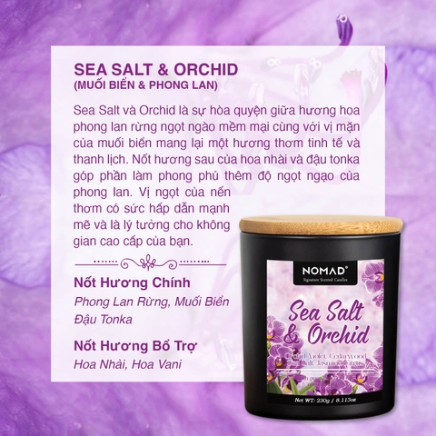 Nến Thơm Nomad Signature Scented Candle - Sea Salt & Orchid