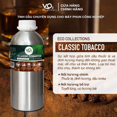 Tinh Dầu Cho Máy Phun Công Nghiệp VO2 Eco Collection - Classic Tobacco