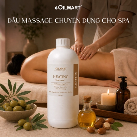 Dầu Massage Body Chuyên Dụng Cho Spa Oilmart - Unscented (Không Mùi)