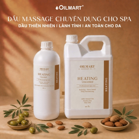 Dầu Massage Body Chuyên Dụng Cho Spa Oilmart - Unscented (Không Mùi)