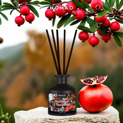Bộ Tán Hương Que Mây Nomad Reed Diffuser 140ml - Red Currant & Pomegranate
