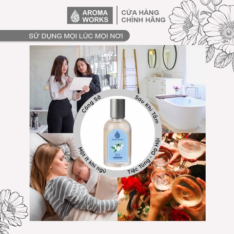 Nước hoa tinh dầu Aroma Works Lily Eau De Parfum lưu hương lâu