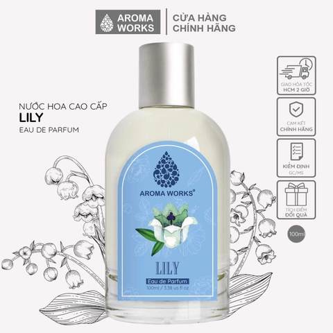 Nước hoa tinh dầu Aroma Works Lily Eau De Parfum lưu hương lâu