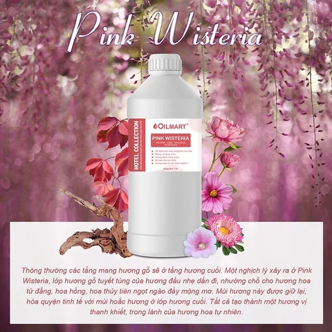 Tinh Dầu Nước Hoa Dung Tích Lớn Chuyên Dụng Cho Máy Phun Tinh Dầu Oilmart - Pink Wisteria