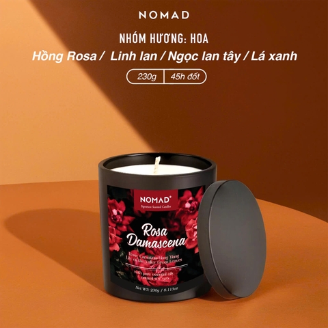 Nến Thơm Nomad Signature Scented Candle 230g - Rosa Damascena