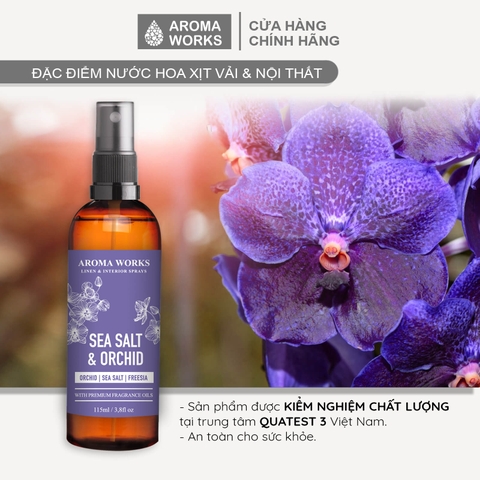 Nước Hoa Xịt Thơm Vải, Nội Thất Aroma Works Linen & Interior Sprays