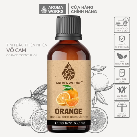 Tinh Dầu Thiên Nhiên Vỏ Cam Aroma Works Essential Oil Orange