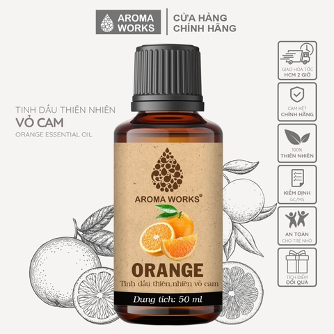 Tinh Dầu Thiên Nhiên Vỏ Cam Aroma Works Essential Oil Orange