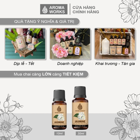 Tinh Dầu Thiên Nhiên Hoa Lài Aroma Works Essential Oil Jasmine