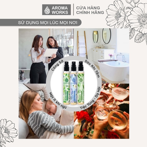 Nước hoa không cồn Aroma Works Gardenia Essential Oil Perfume - Hoa Dành Dành Dành