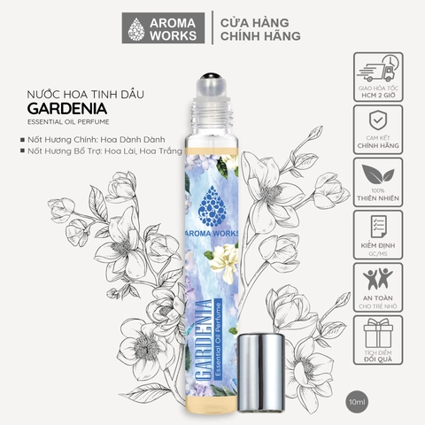 Nước hoa không cồn Aroma Works Lotus Essential Oil Perfume 10ml - Hương Sen