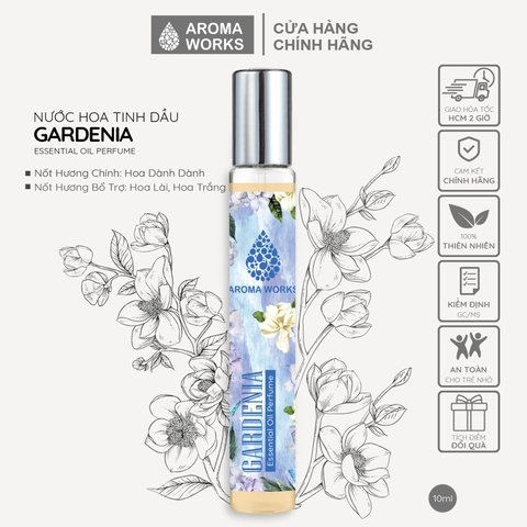 Nước hoa không cồn Aroma Works Lotus Essential Oil Perfume 10ml - Hương Sen