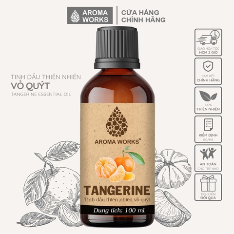 Tinh Dầu Thiên Nhiên Vỏ Quýt Aroma Works Essential Oil Tangerine