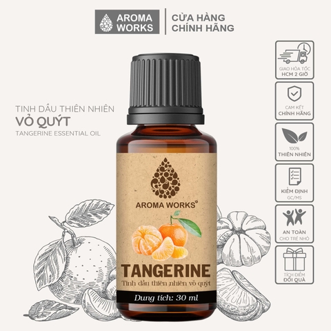 Tinh Dầu Thiên Nhiên Vỏ Quýt Aroma Works Essential Oil Tangerine