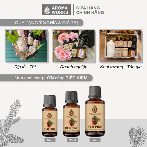 Tinh Dầu Thiên Nhiên Thông Đỏ Aroma Works Essential Oil Red Pine