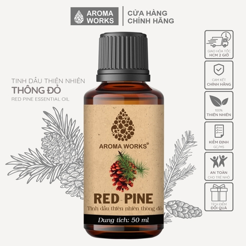 Tinh Dầu Thiên Nhiên Thông Đỏ Aroma Works Essential Oil Red Pine