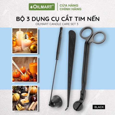 Bộ 3 Dung Cụ Cắt Tim Nến Oilmart Candle Care Set 3