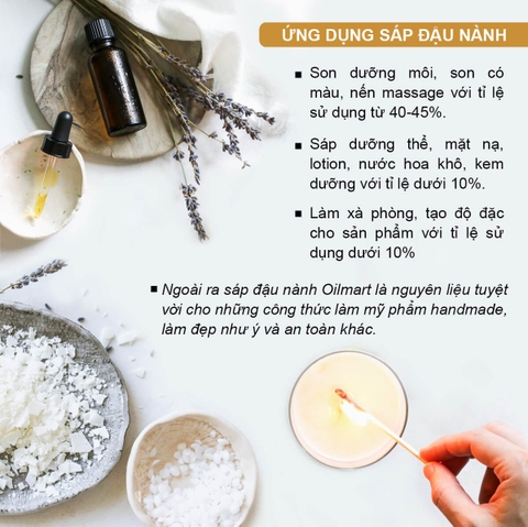 Sáp Đậu Nành Oilmart Natural Soy Wax