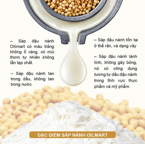 Sáp Đậu Nành Oilmart Natural Soy Wax