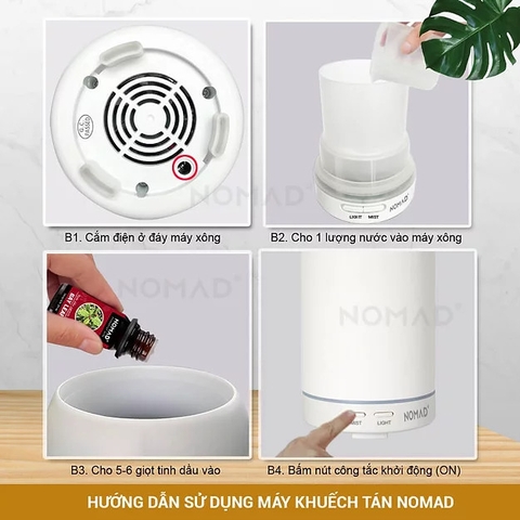 Máy Khuếch Tán Tinh Dầu Nomad Ceramic Ultrasonic Diffuser - 12W 100ml