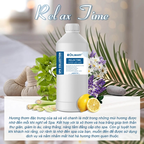 Tinh Dầu Chuyên Dụng Dung Tích Lớn Dùng Cho Máy Phun Công Nghiệp Oilmart - Relax Time