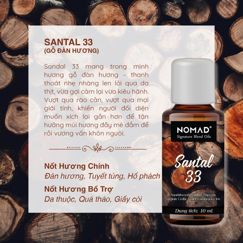 Tinh Dầu Thơm Nomad Signature Blend Oils - Santal 33