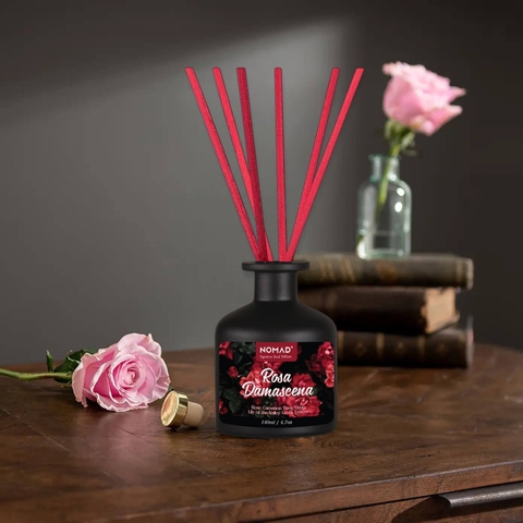 Bộ Tán Hương Que Mây Nomad Reed Diffuser 140ml - Rosa Damascena