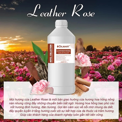 Tinh Dầu Nước Hoa Dung Tích Lớn Chuyên Dụng Cho Máy Phun Tinh Dầu Oilmart - Leather Rose