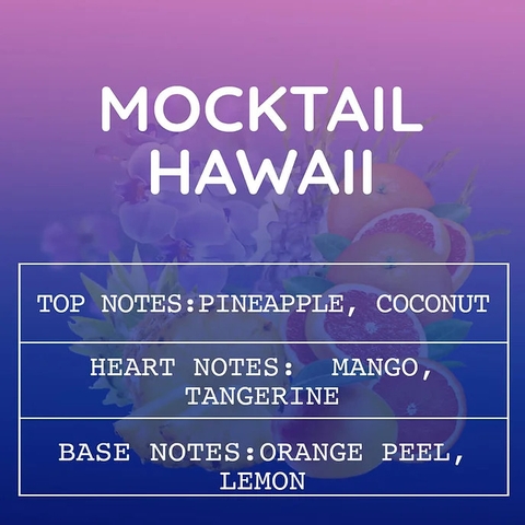 Tinh Dầu Làm Nến, Tán Hương, Mỹ Phẩm Mùi Mocktail Hawaii