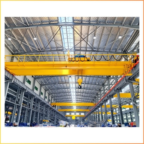 Cầu trục dầm đôi: Chuẩn bị dầm đỡ ray và nhà xưởng