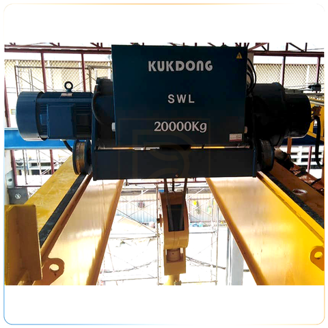 Palang cáp điện Kukdong - Dầm đôi, dòng KDWD