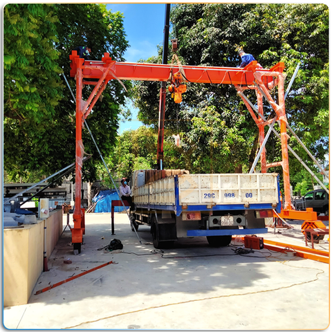 Cổng trục 3 Tấn bánh lốp - Dự án Dragcons, Ba Vì, Hà Nội