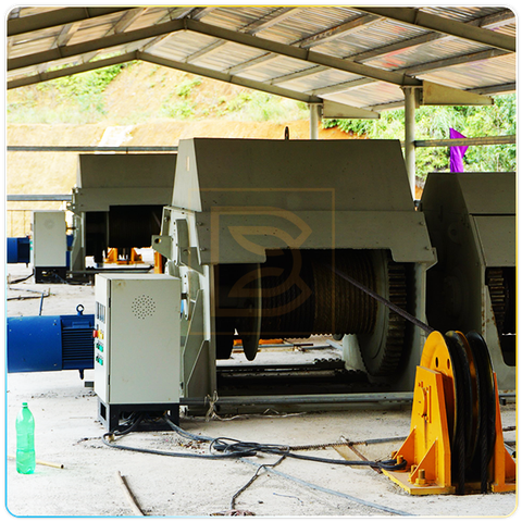 Tời nâng 2 tang thủy điện