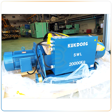 Palang cáp điện Kukdong - Dầm đôi, dòng KDWD