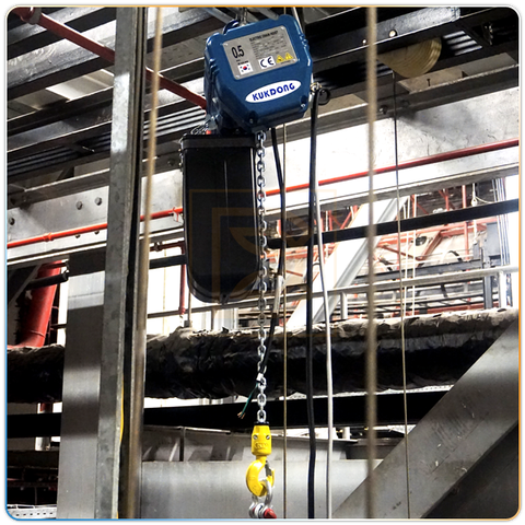 Palang xích điện Kukdong - Loại cố định, 2 cấp tốc độ