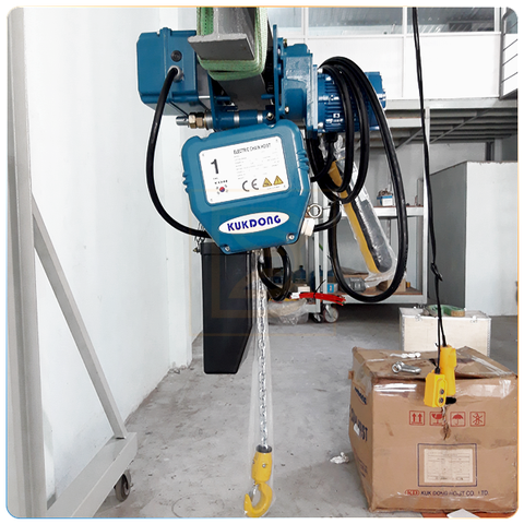 Palang xích điện Kukdong- Loại di chuyển, 2 cấp tốc độ