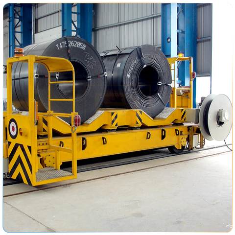 Xe goòng chở thép cuộn - Tải trọng xe goòng 25 Tấn